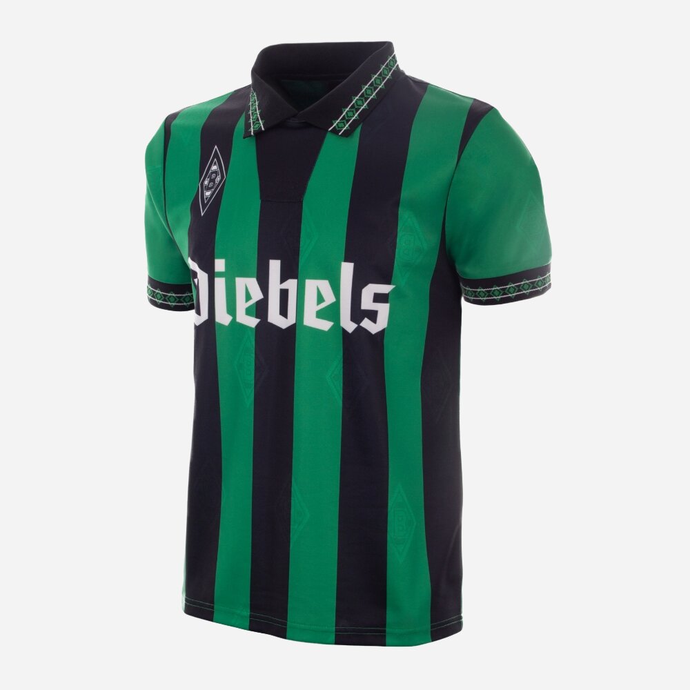 copa-classic-gladbach-1995-96-retro-fu-balltrikot-gr-n-schwarz image 1
