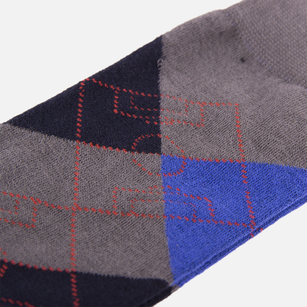 copa-argyle-fu-ballplatz-socken-grau-40-46-baumwolle image 2
