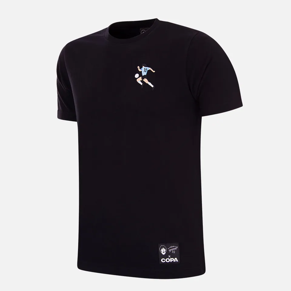 copa-classic-maradona-x-copa-argentinien-t-shirt-schwarz-stickerei image 1