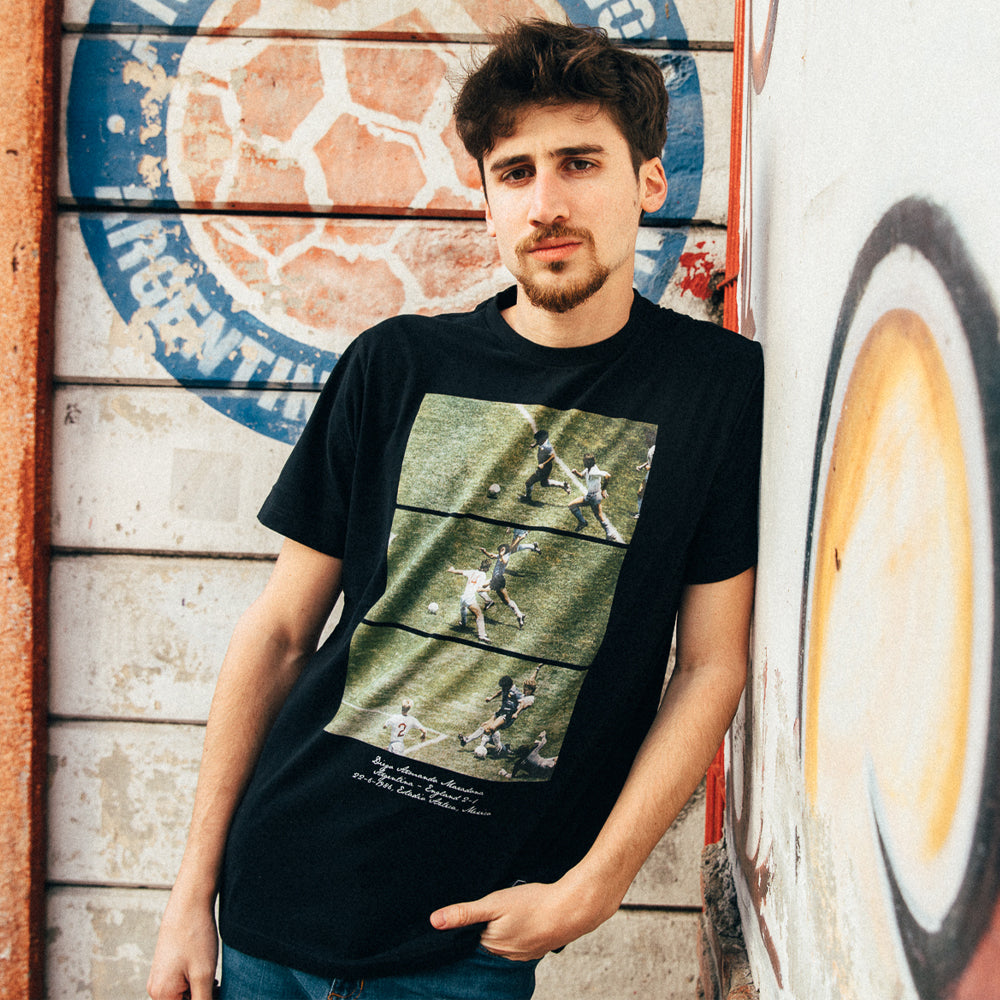copa-classic-maradona-x-copa-1986-solo-goal-t-shirt-schwarz image 2