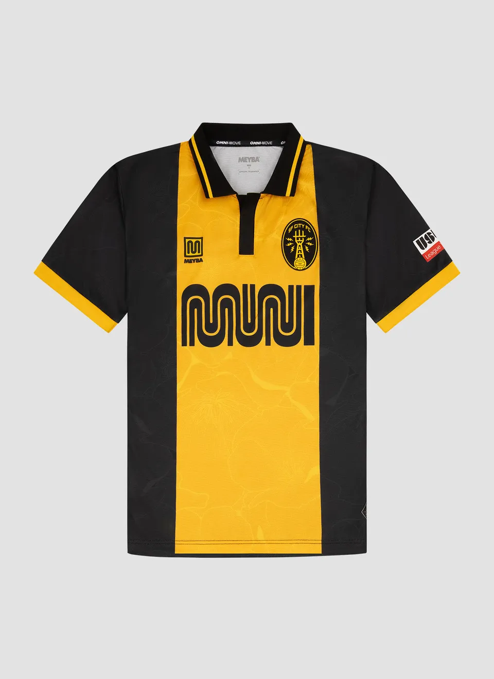 meyba-san-francisco-city-fc-26-27-heimtrikot-schwarz-gelb image 1