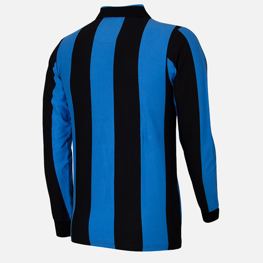 copa-retro-football-shirts-inter-1963-64-trikot-blau-schwarz-bio-baumwolle image 4