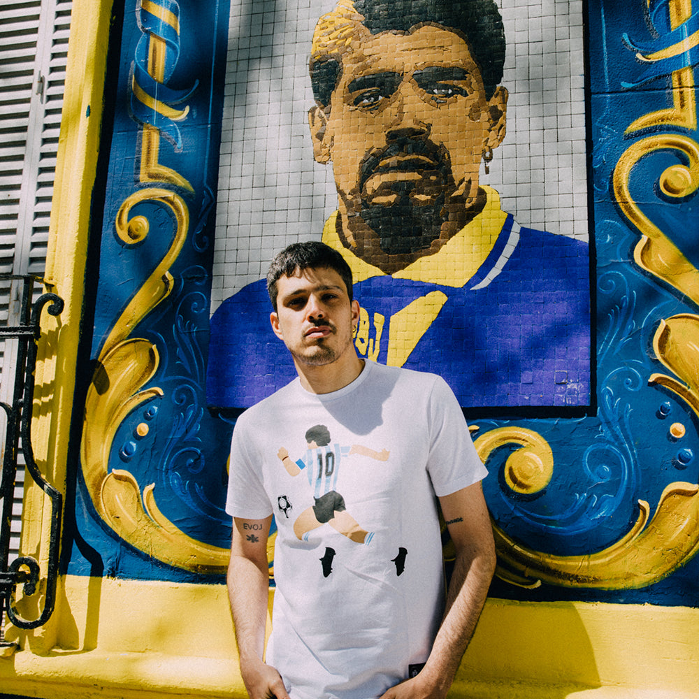 copa-classic-maradona-argentinien-grafik-t-shirt-wei image 2
