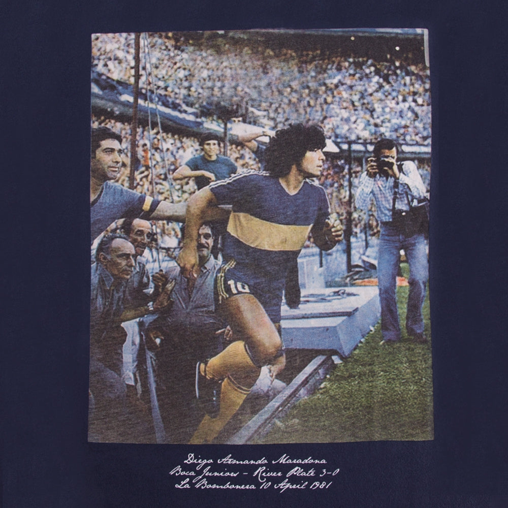 copa-classic-maradona-bombonera-t-shirt-blau-baumwolle image 3