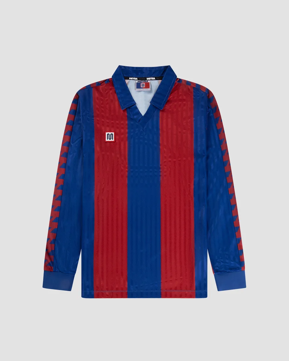 meyba-blaugrana-home-89-91-navy-langarm-retro-trikot image 1