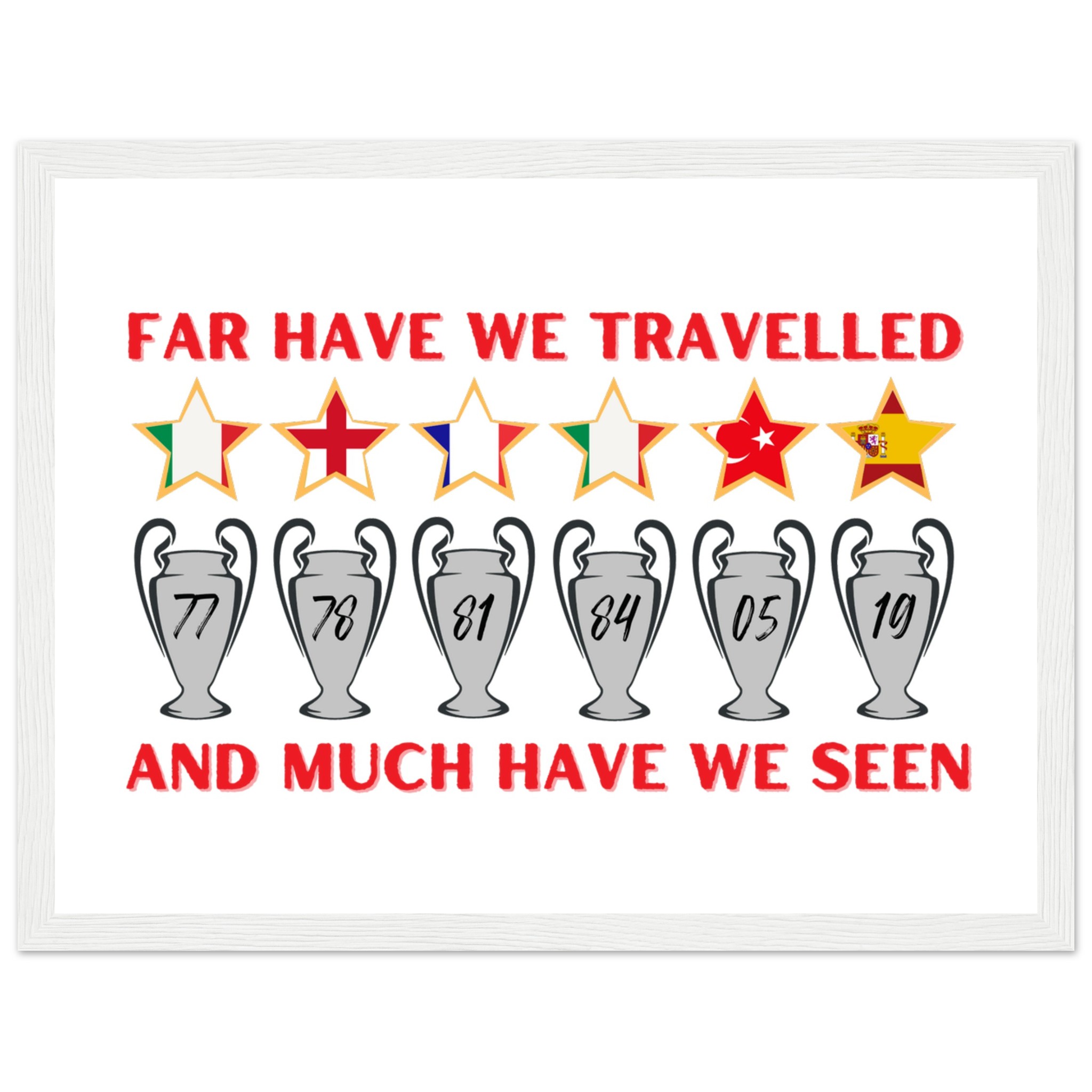 anfield-apparel-far-have-we-travelled-poster-gerahmt-holz image 2