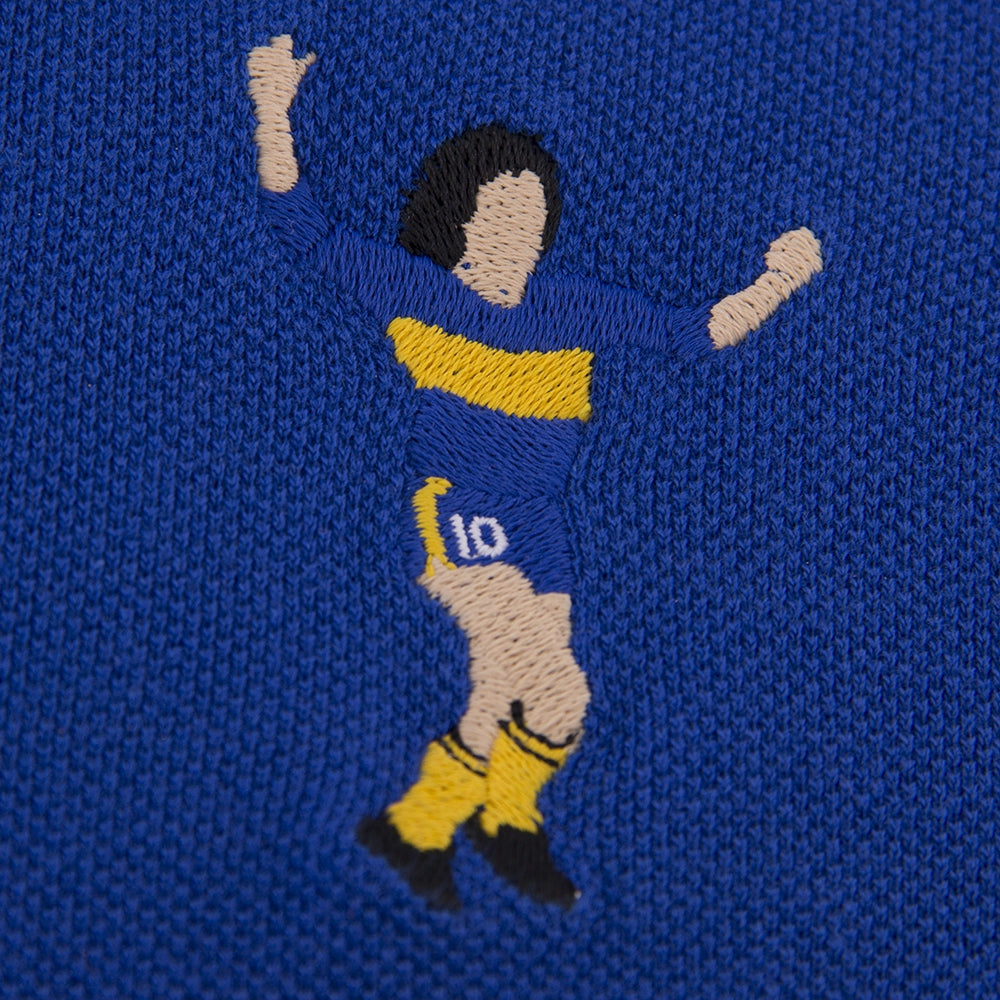 copa-classic-maradona-x-copa-boca-polo-blau-gelb-stick-baumwolle image 3