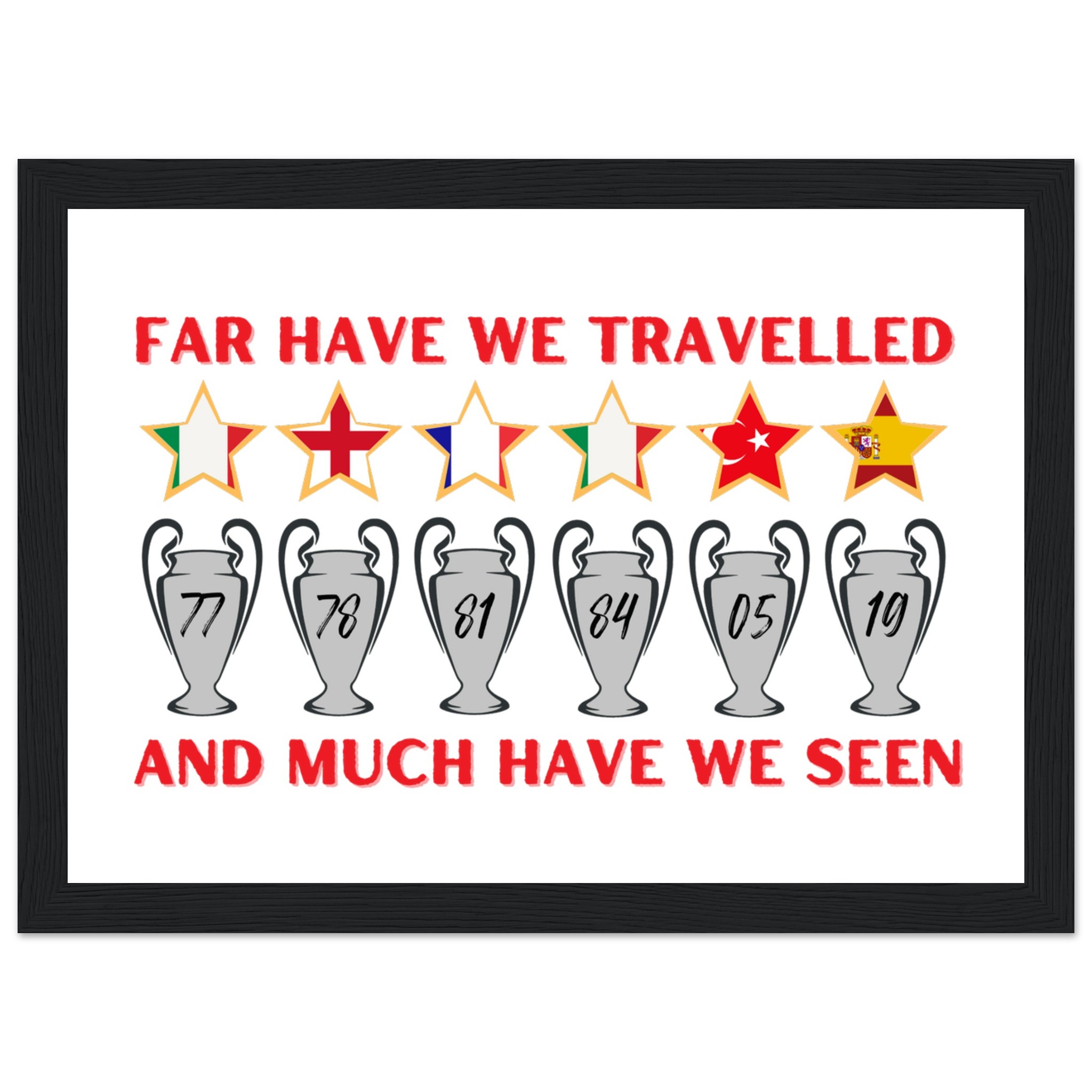 anfield-apparel-far-have-we-travelled-poster-gerahmt-holz image 3