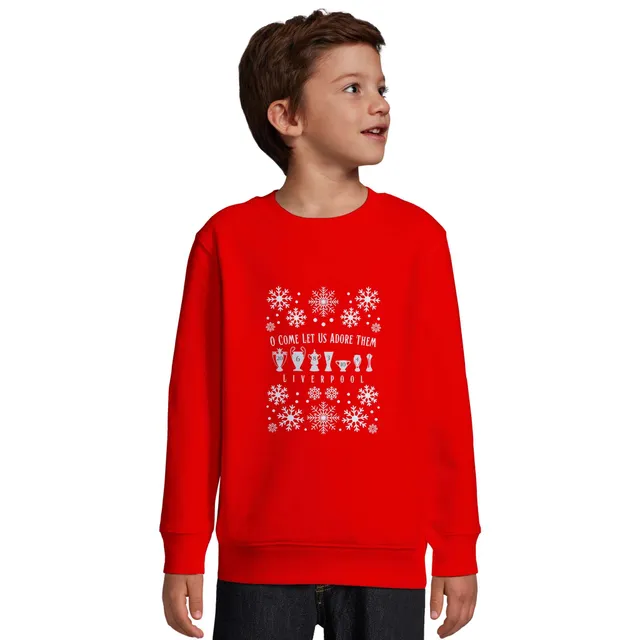 anfield-apparel-o-come-adore-them-lfc-kids-weihnachtspullover image 1