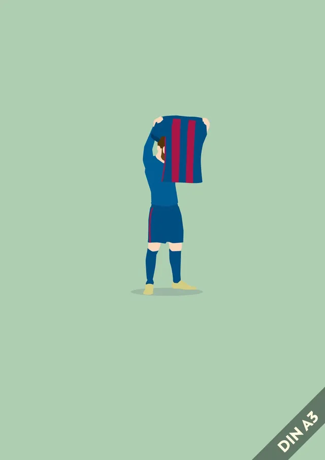 hands-of-god-prints-goat-poster-messi-barca-a3 image 1