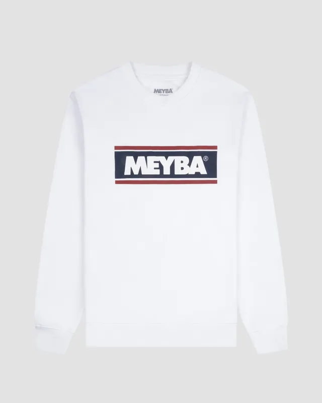 meyba-casa-crew-sweat-sweatshirt-weiss-baumwolle-rundhals-m image 1