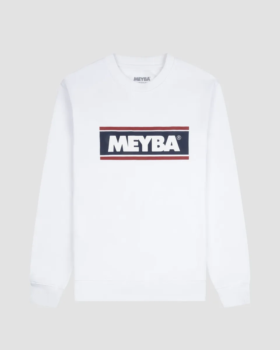 meyba-casa-crew-sweat-sweatshirt-weiss-baumwolle-rundhals-m image 1
