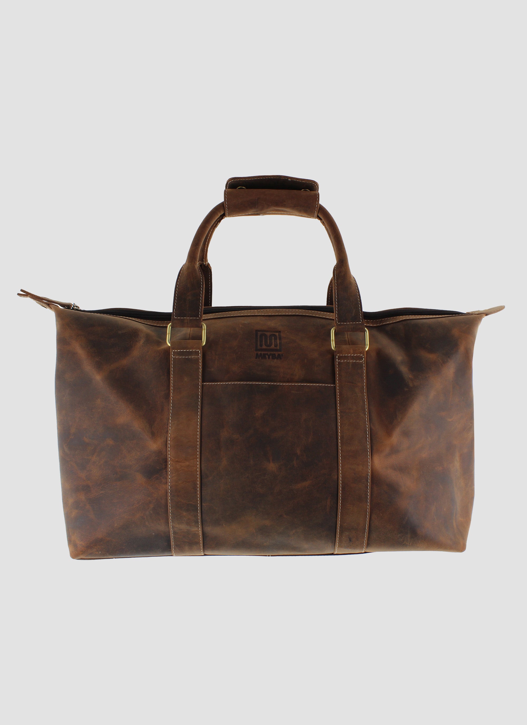 meyba-weekend-holdall-tasche-braun-leder-sporttasche image 3