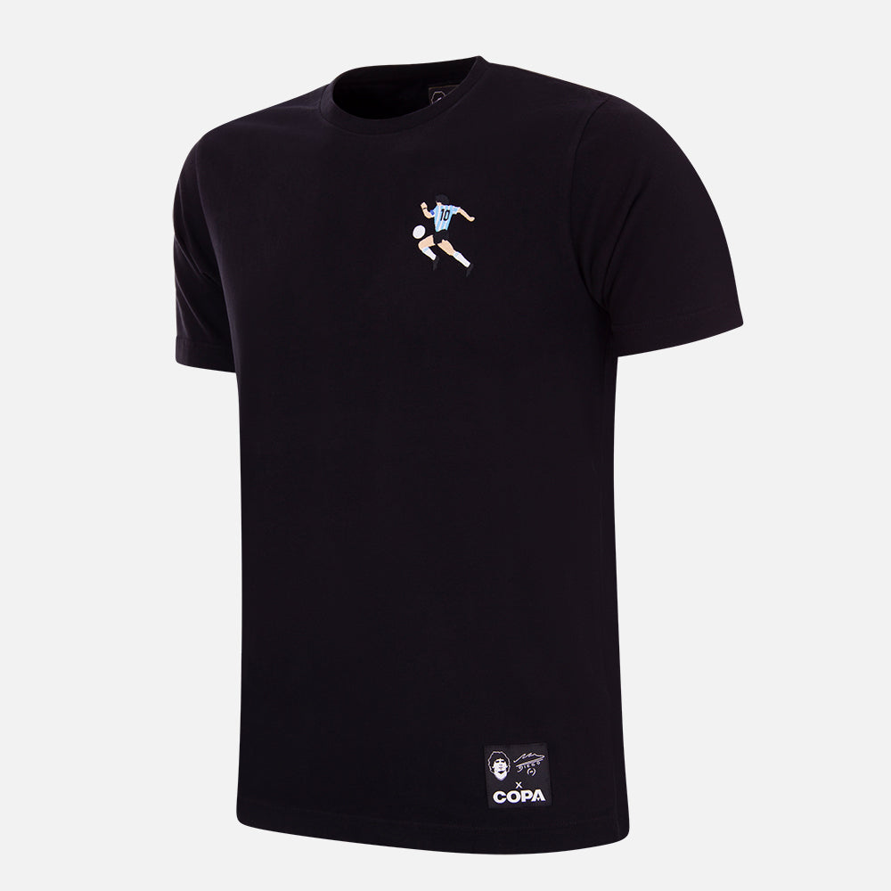 copa-classic-maradona-x-copa-argentinien-t-shirt-schwarz-stickerei image 1