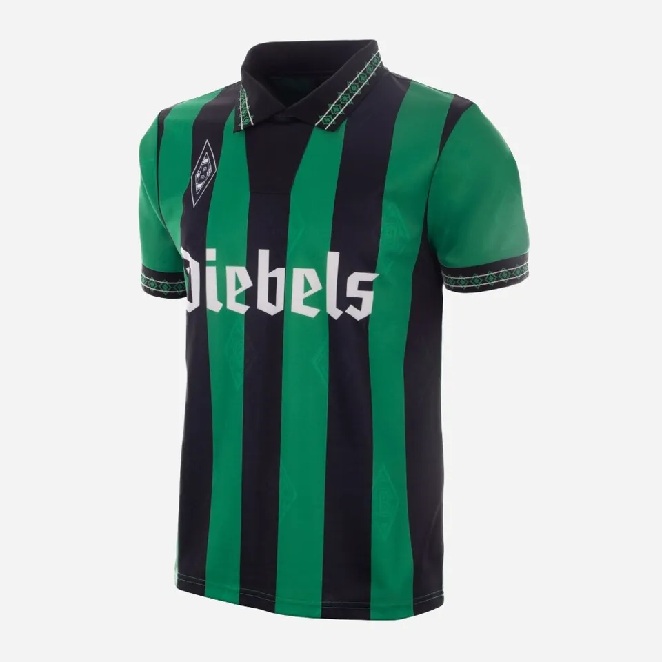 copa-classic-gladbach-1995-96-retro-fu-balltrikot-gr-n-schwarz image 1
