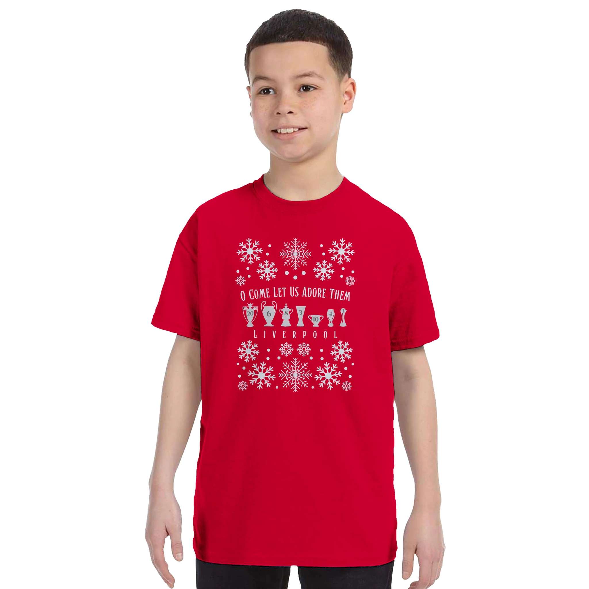 anfield-lfc-kids-o-come-let-us-adore-them-weihnachts-t-shirt image 3