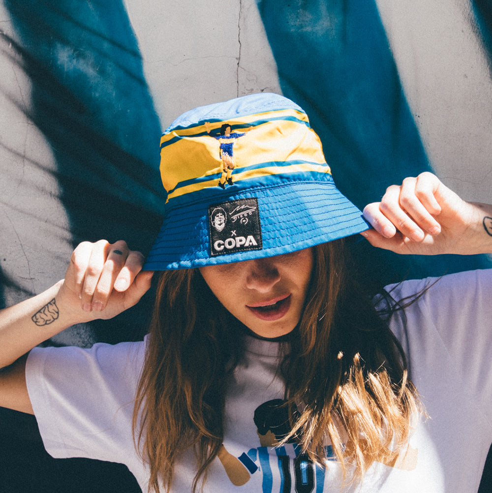 copa-classic-bucket-hat-maradona-boca-embroidery-fischerhut-blau image 2