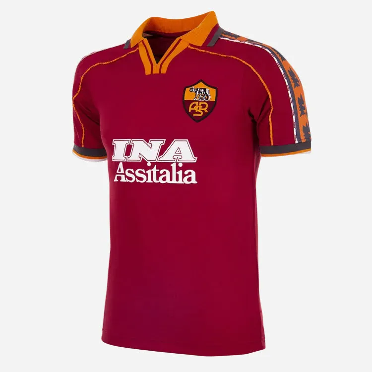 copa-as-rom-1998-99-retro-fu-balltrikot-rot image 1