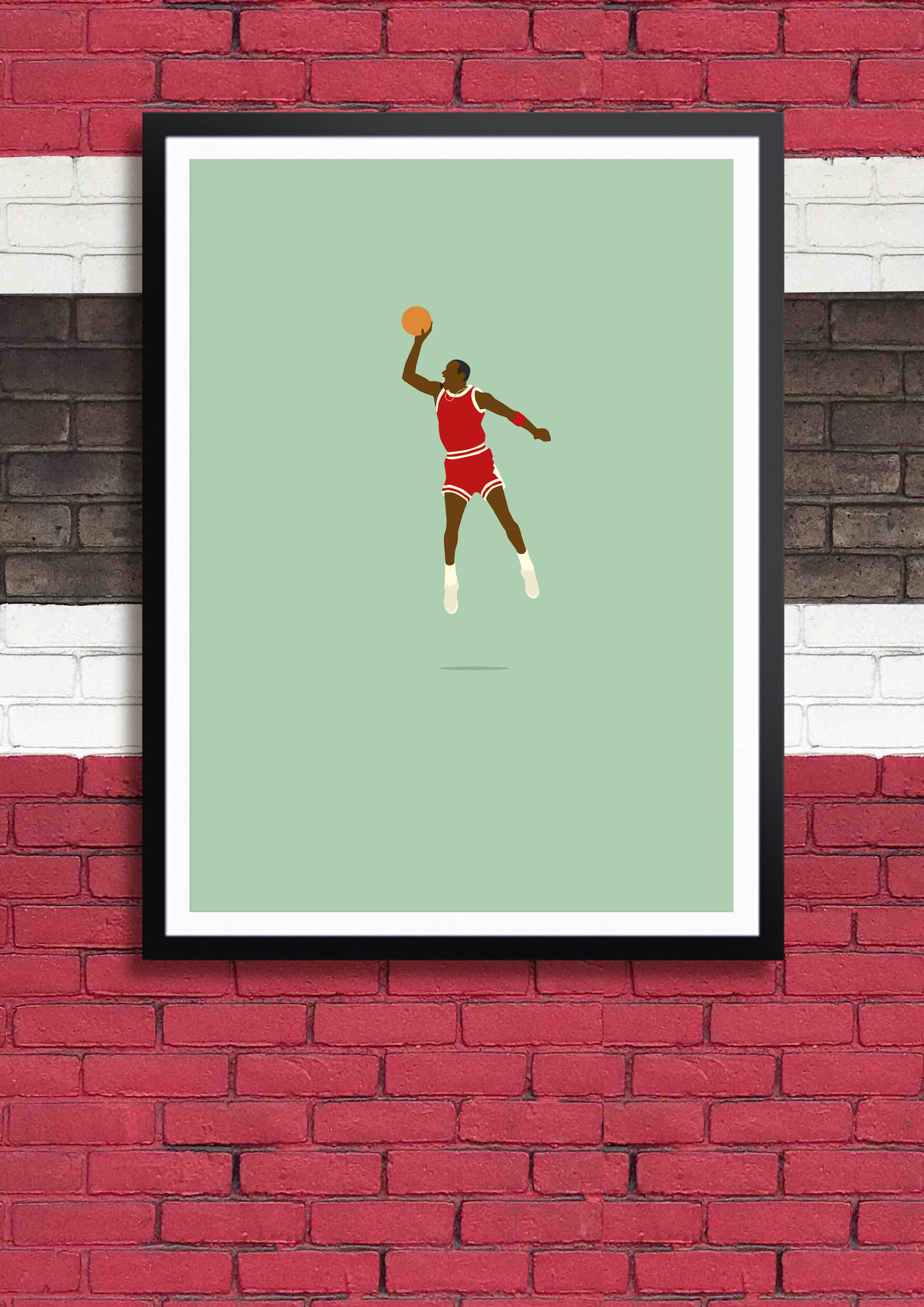 hands-of-god-prints-23-poster-a3-jordan-bulls image 2