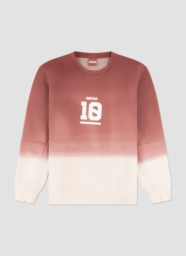 meyba-10-dip-dye-sweat-ma243032-sweatshirt-pink-white image 1