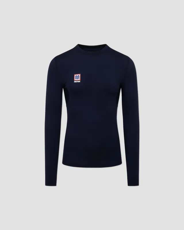meyba-long-sleeve-base-layer-langarmshirt-navy-kompression image 1