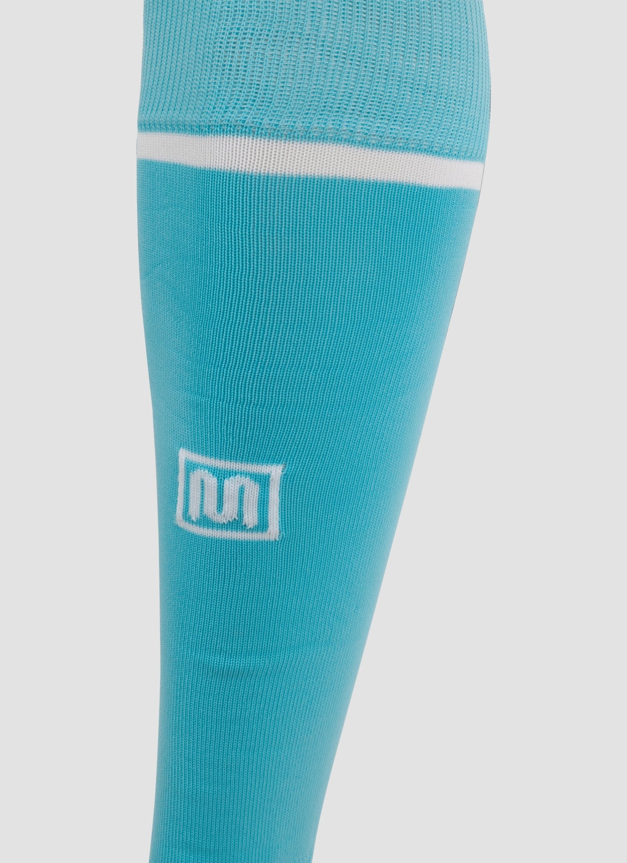 meyba-footless-football-sock-fu-ballstutzen-aqua-white image 3