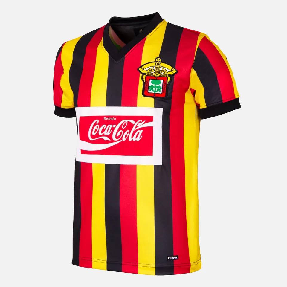 copa-classic-leones-negros-1992-93-retro-fu-balltrikot-rot-gelb image 1