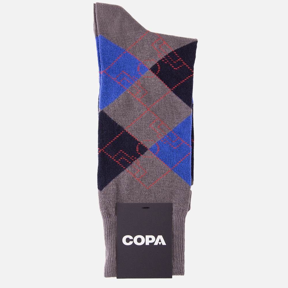 copa-argyle-fu-ballplatz-socken-grau-40-46-baumwolle image 3