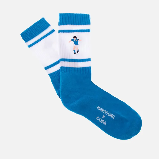 copa-maradona-napoli-frottee-socken-blau-stickerei-40-46 image 1