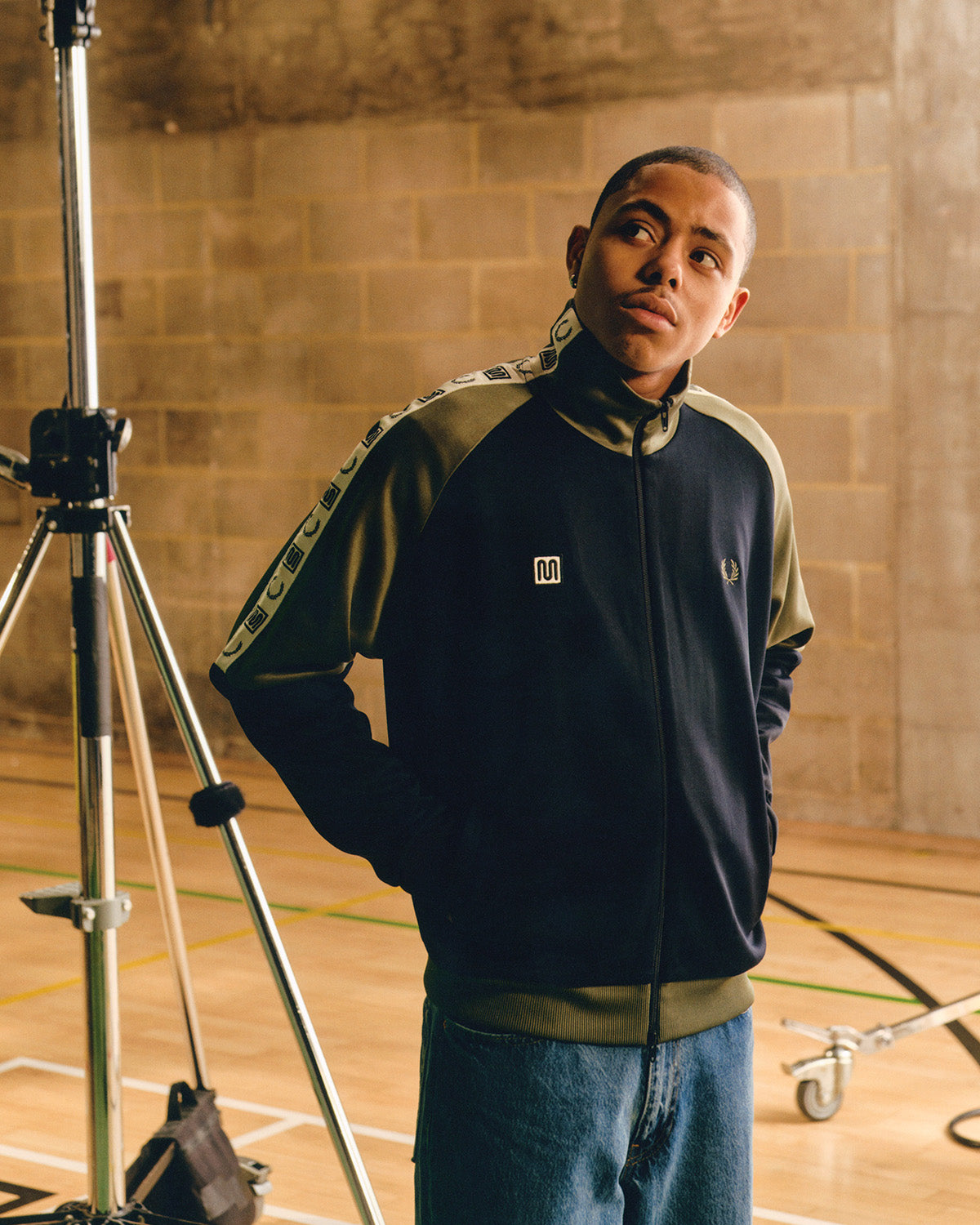 meyba-x-fred-perry-sj2166-track-jacket-schwarz image 7