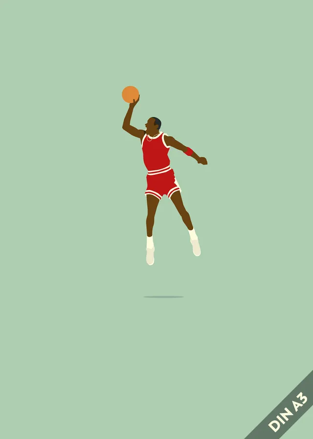 hands-of-god-prints-23-poster-a3-jordan-bulls image 1