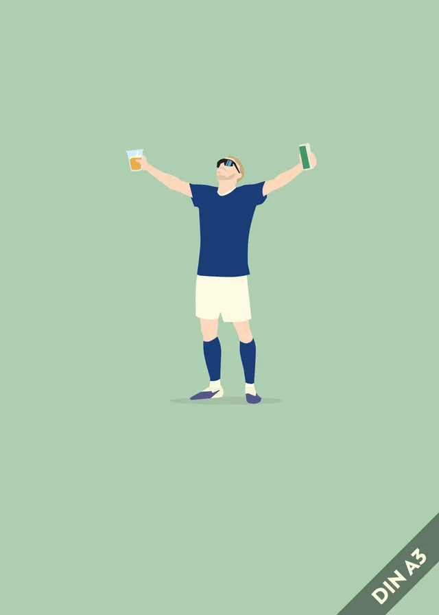 hands-of-god-einer-von-uns-print-a3-schalke-aufstieg image 1