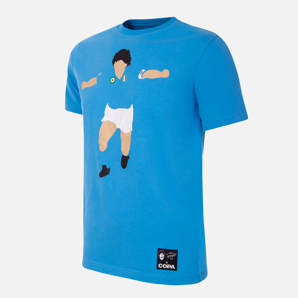 copa-classic-maradona-napoli-grafik-t-shirt-blau image 1