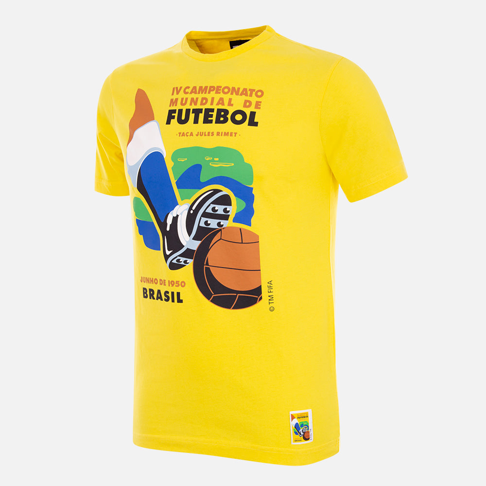 copa-classic-brasilien-1950-emblem-t-shirt-gelb-herren image 1