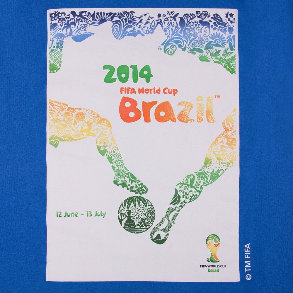 copa-classic-brasilien-2014-poster-t-shirt-blau-regular-fit image 3