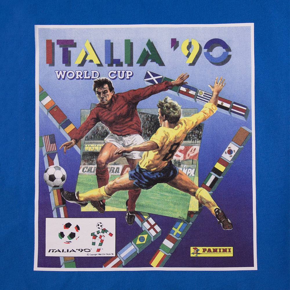 copa-classic-panini-italien-1990-t-shirt-blau-herren image 3