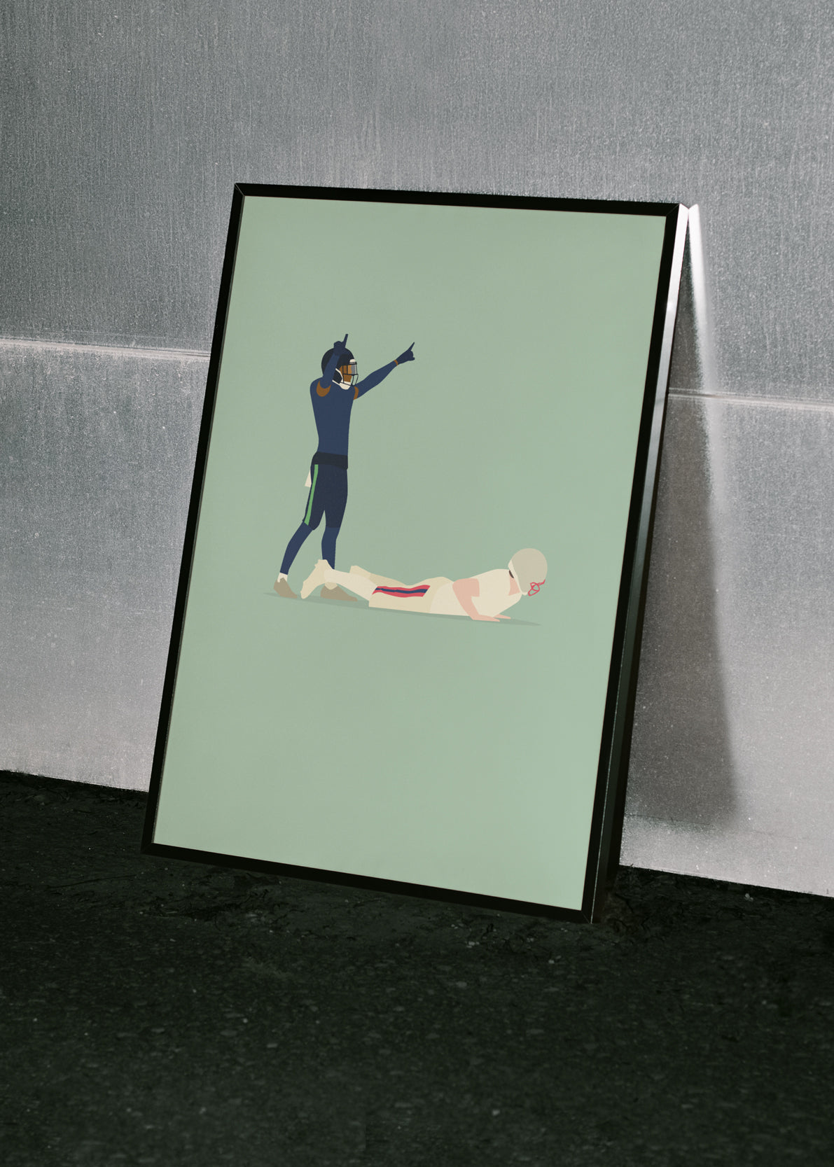 hands-of-god-prints-sacked-kunstdruck-a3-seahawks-nfl image 2