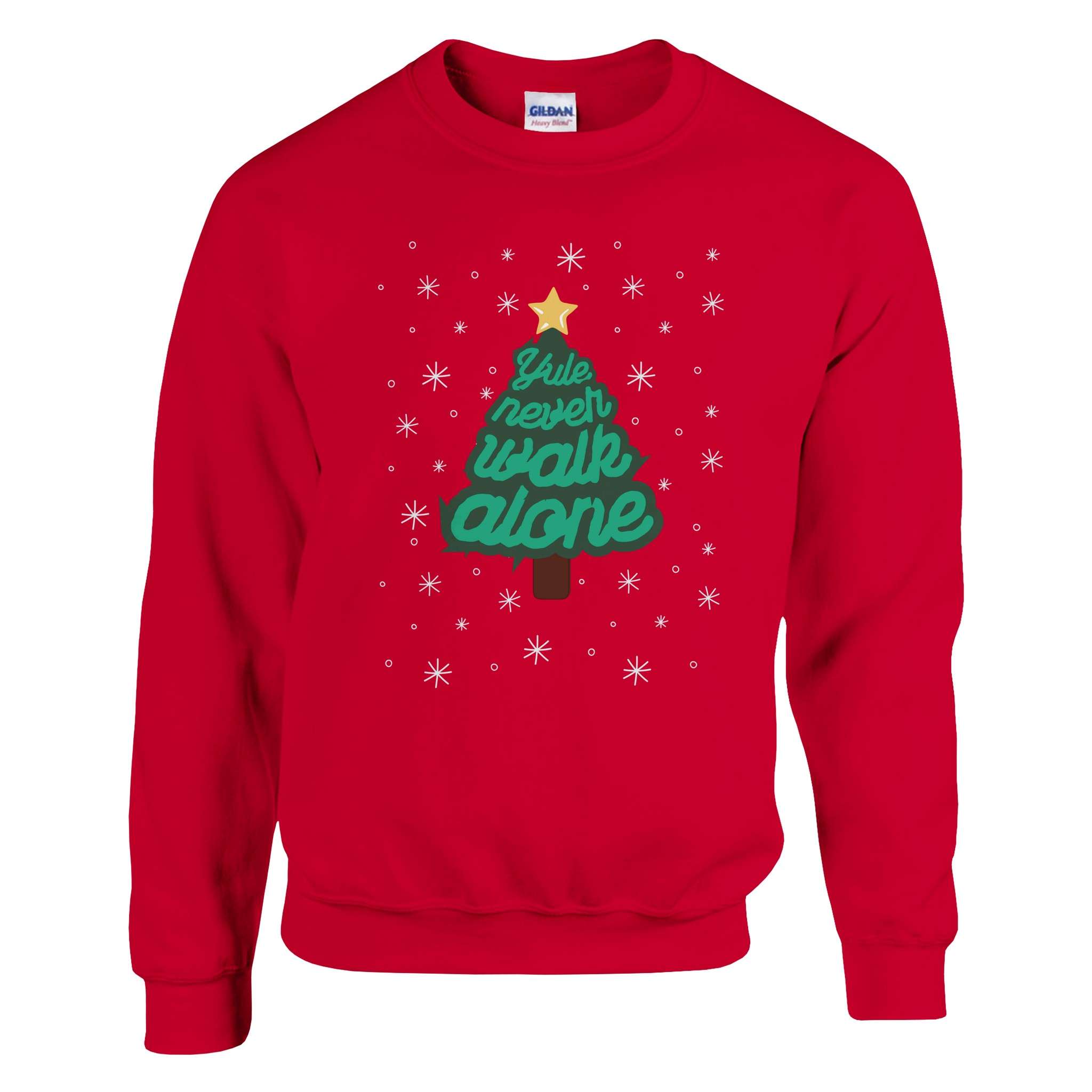 anfield-apparel-yule-never-walk-alone-weihnachtspullover-unisex-tannenbaum image 4