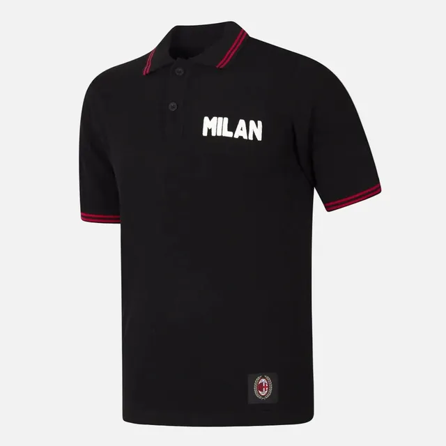 copa-ac-milan-1960-s-embroidery-polo-herren-schwarz-stickerei image 1