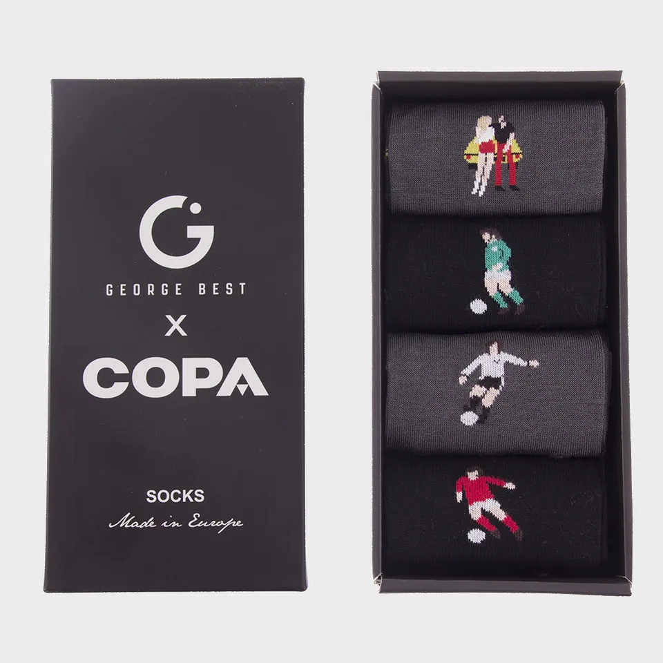 copa-classic-george-best-socken-box-set-schwarz-40-46 image 1