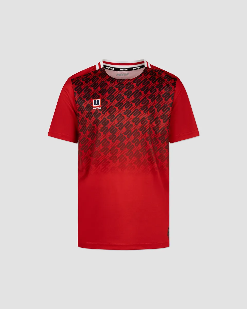 meyba-alpha-grid-jersey-fu-balltrikot-rot-schwarz-kinder image 1