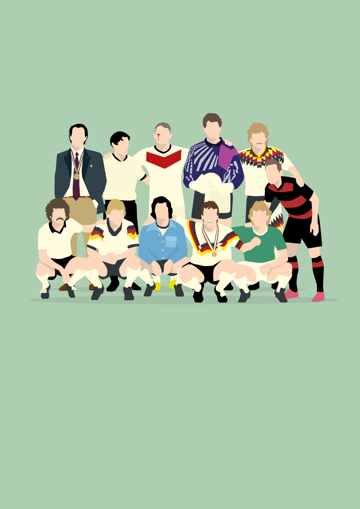 hands-of-god-germany-allstars-print-fussball-poster-a3 image 1