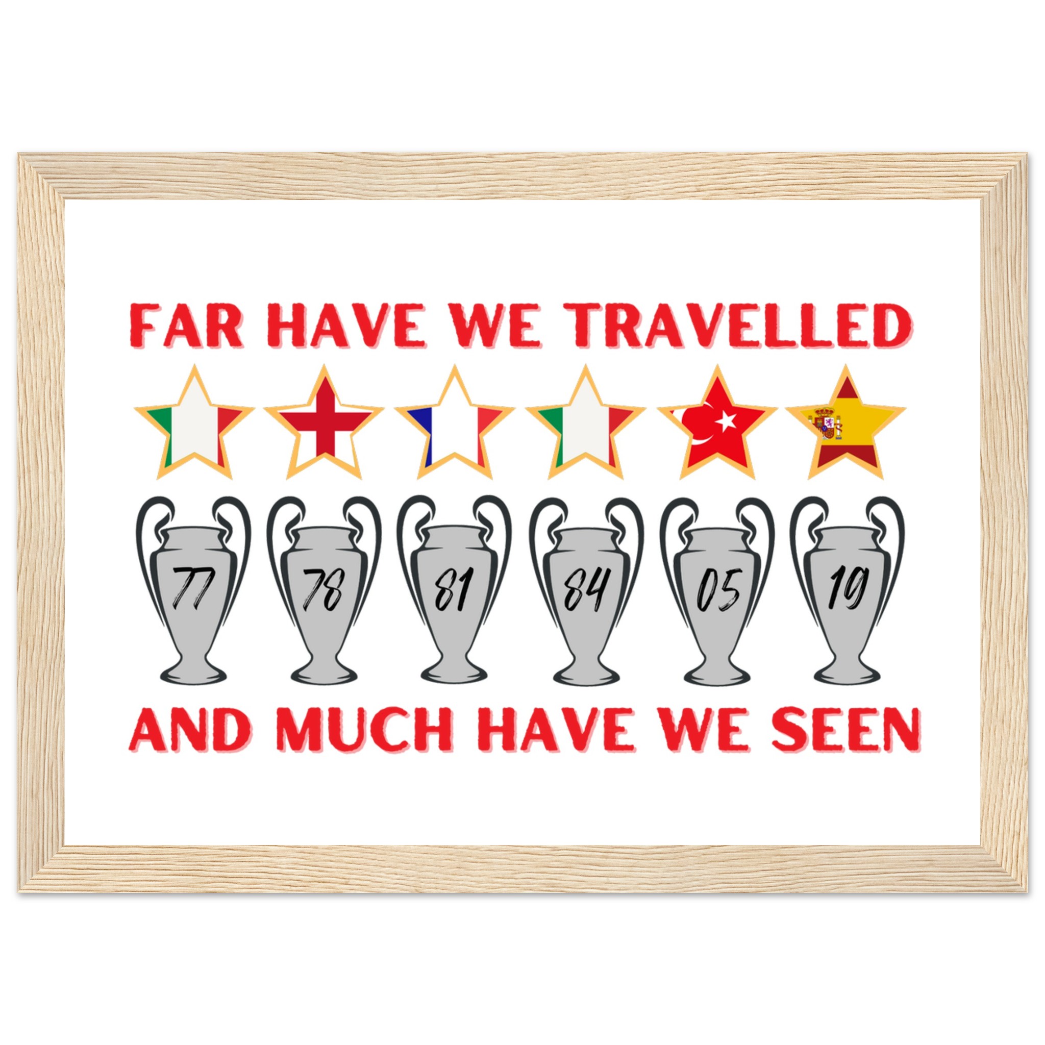 anfield-apparel-far-have-we-travelled-poster-gerahmt-holz image 4