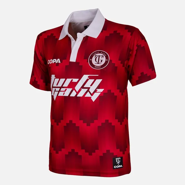 turfy-gang-x-copa-fu-balltrikot-rot-nummer-7 image 1