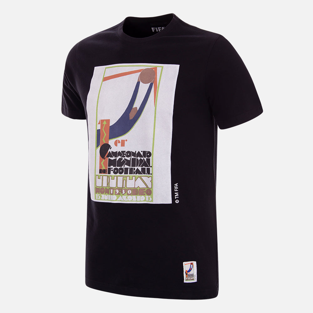 copa-classic-uruguay-1930-weltmeister-emblem-t-shirt-schwarz-baumwolle image 1