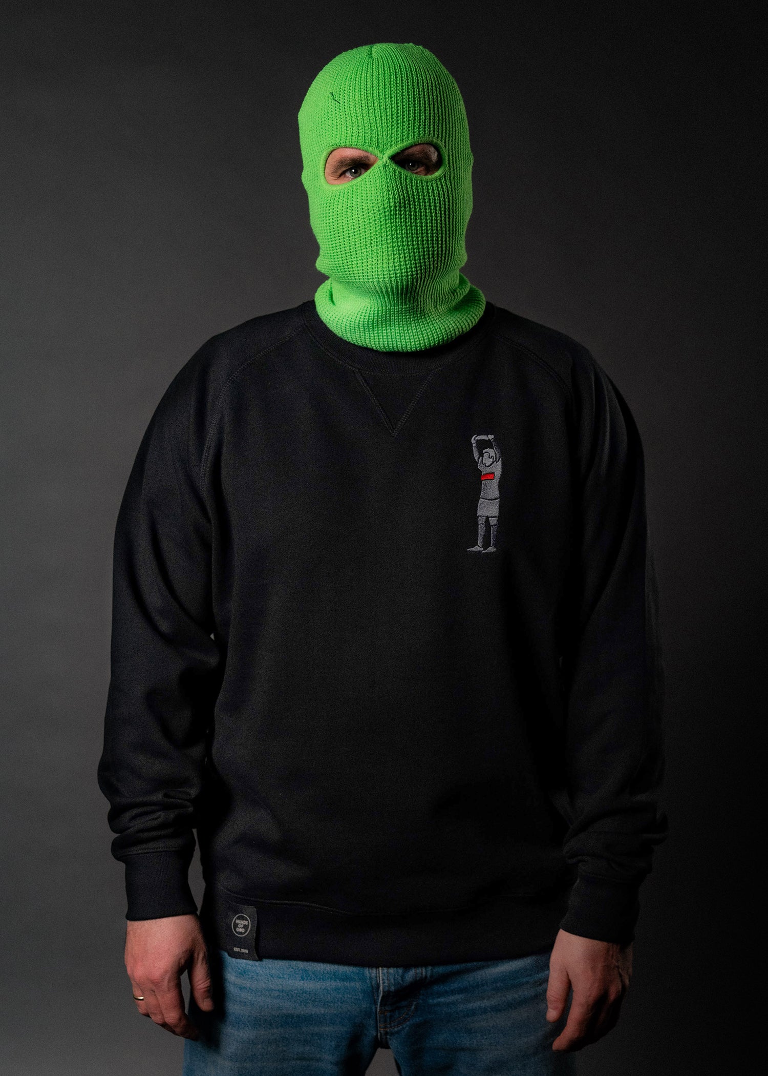 hands-of-god-legendo-crewneck-schwarz-stick-bio-baumwolle image 7