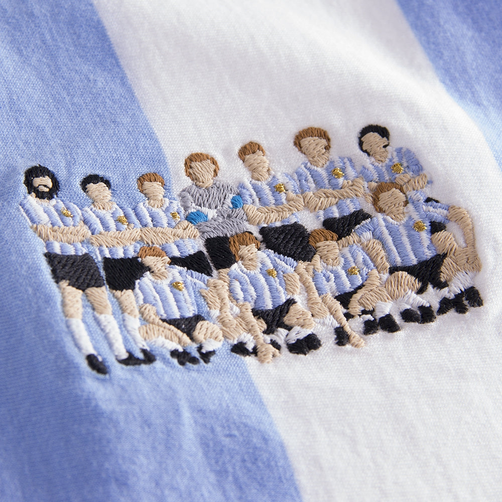 copa-classic-argentinien-1986-weltmeister-embroidery-t-shirt-wei image 2