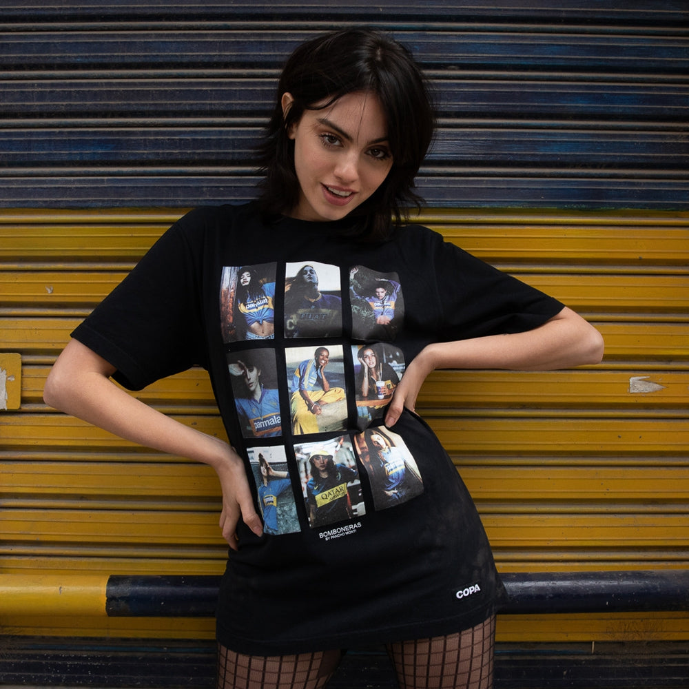 copa-classic-bomboneras-collage-t-shirt-baumwolle-schwarz image 2