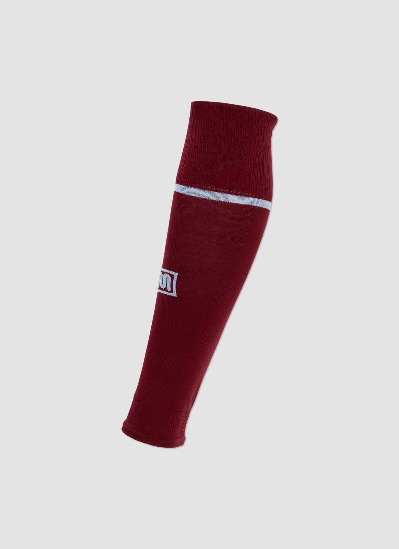 meyba-footless-football-sock-fu-ballstutzen-claret-bluebell-schienbein image 2