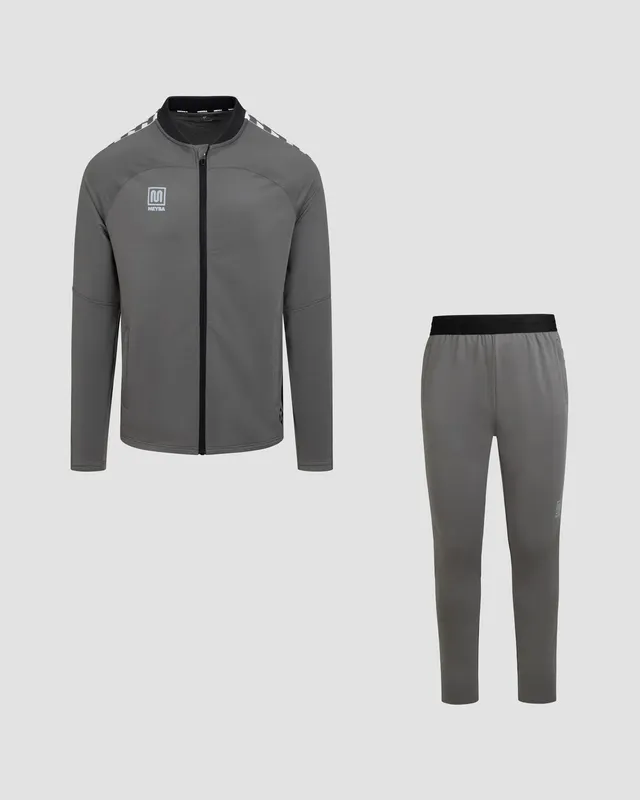 meyba-contact-ptf-trainingsanzug-charcoal-black-polyester-m image 1